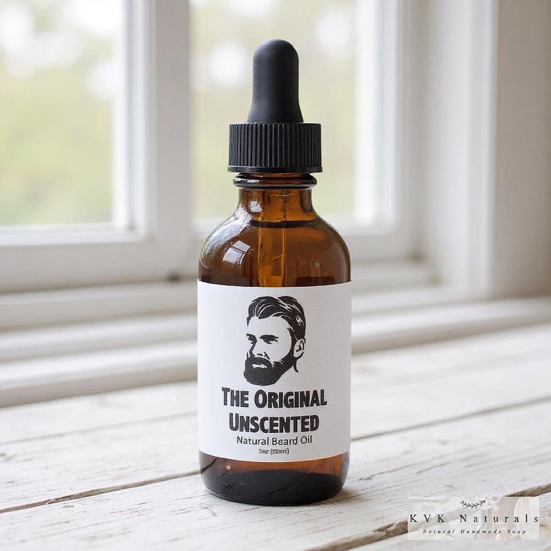 Beard Oil for Men - 2 oz. Bottle, Unscented Blend, Grooming Essential, Gift for Him