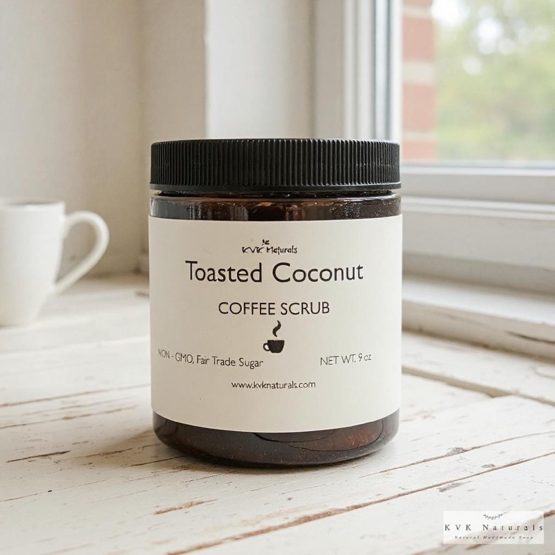 Toasted Coconut Coffee Scrub - Natural Exfoliating Scrub, Organic Body Polish, Coffee Infused