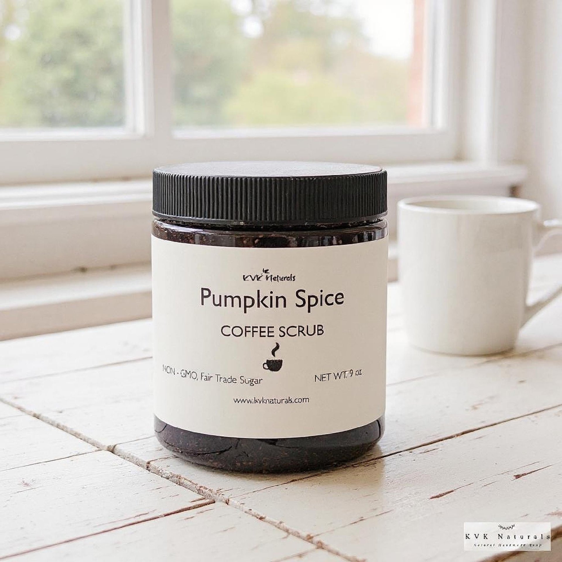 Pumpkin Spice Coffee Scrub - Natural Exfoliating Scrub, Organic Body Polish, Coffee Infused