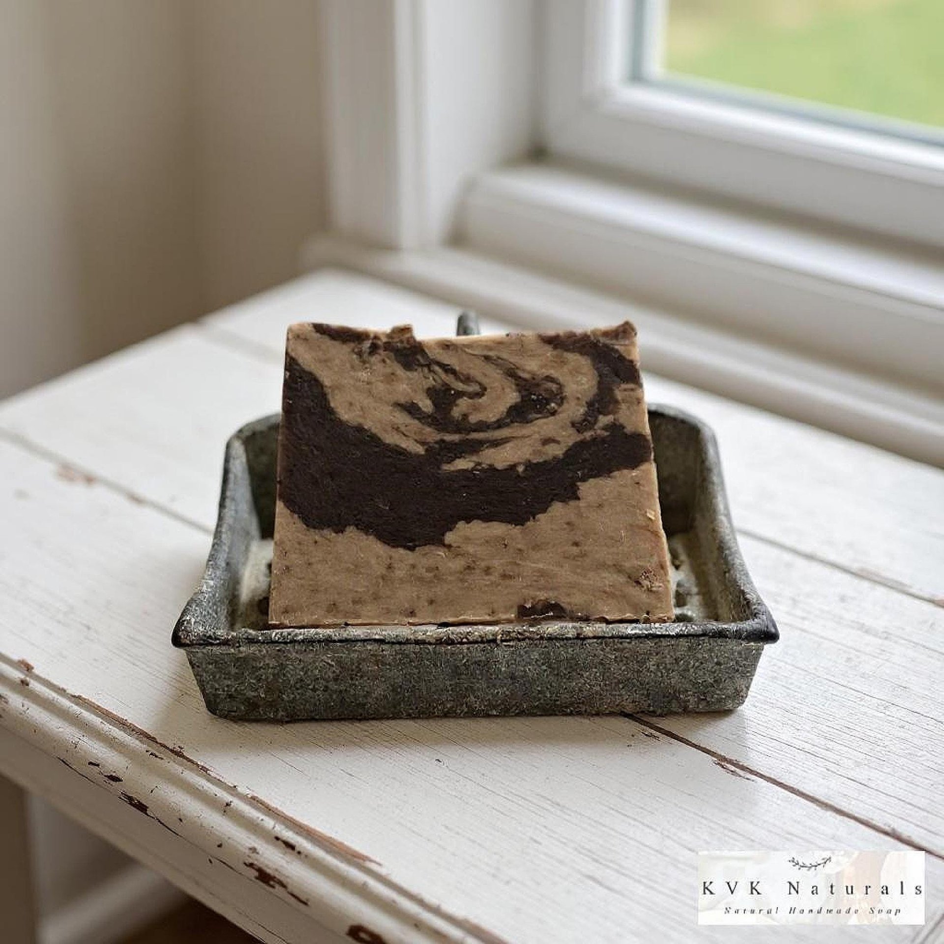 Coffee and Cream Soap Bar - Natural Handmade Organic Soap, Cold Process Bar, Homemade Soap