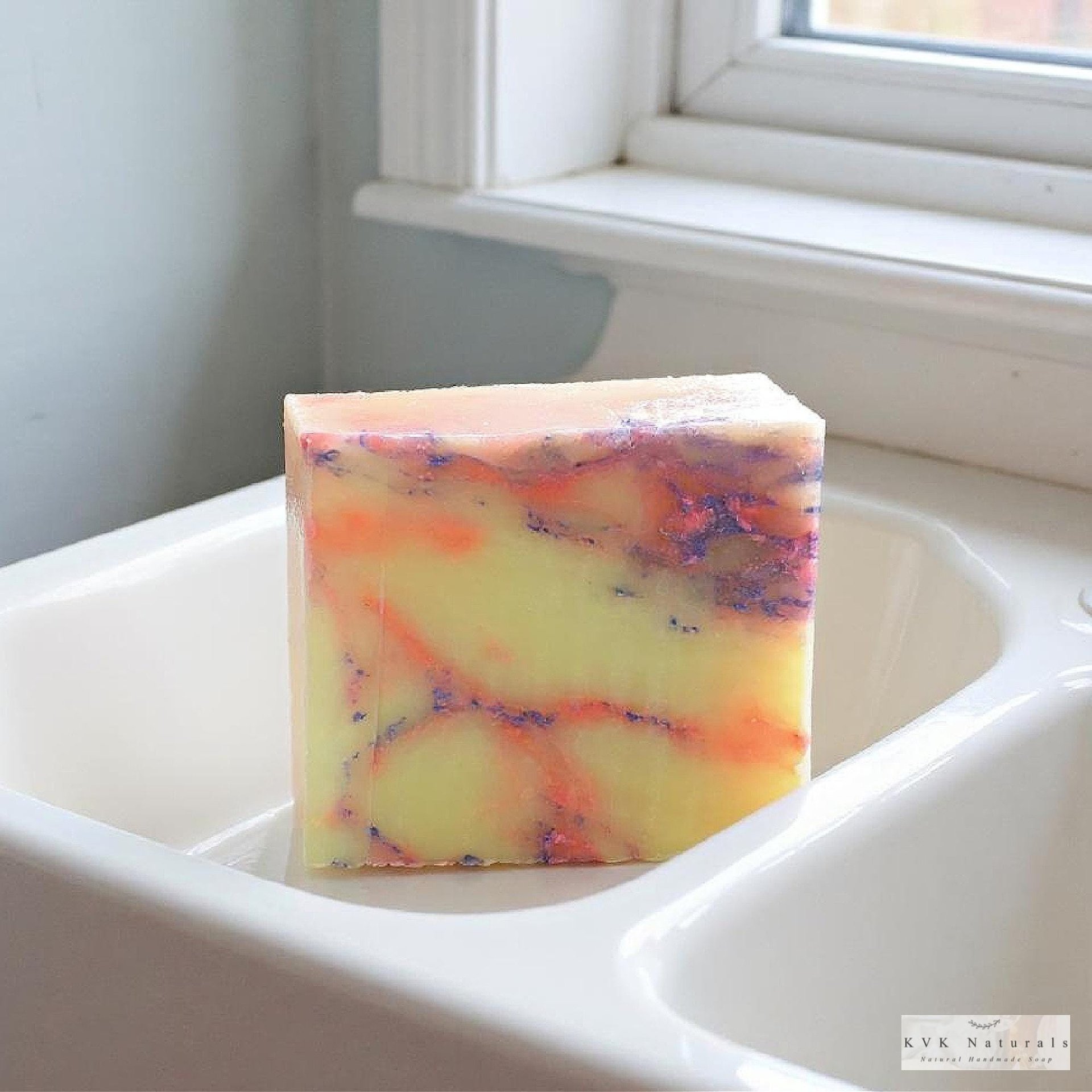 Lemon Green Tea Soap Bar - Natural Handmade Organic Soap, Cold Process Bar, Homemade Soap