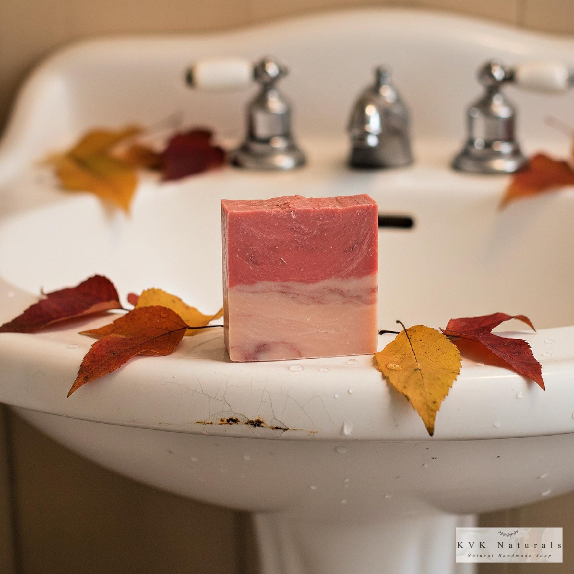 Autumn Apple Pear Soap Bar: Natural Handmade Autumn Soap