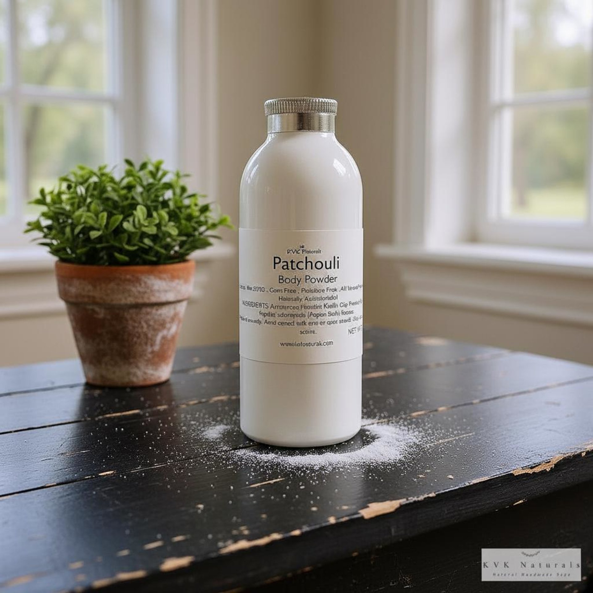 Patchouli Body Powder: Talc-Free Dusting Powder, 4 oz