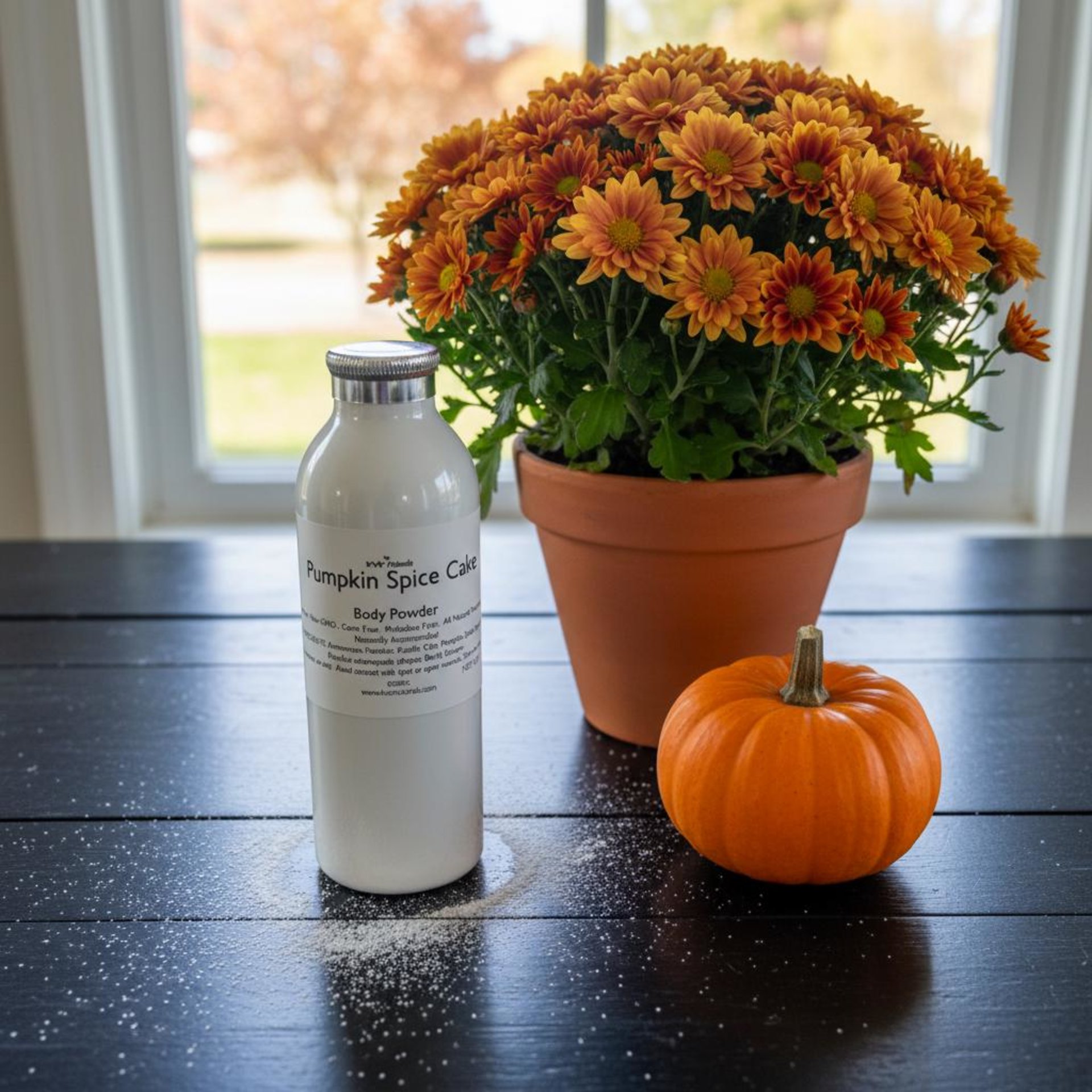 Pumpkin Spice Cake Body Powder – Talc & Corn Free, 4 oz