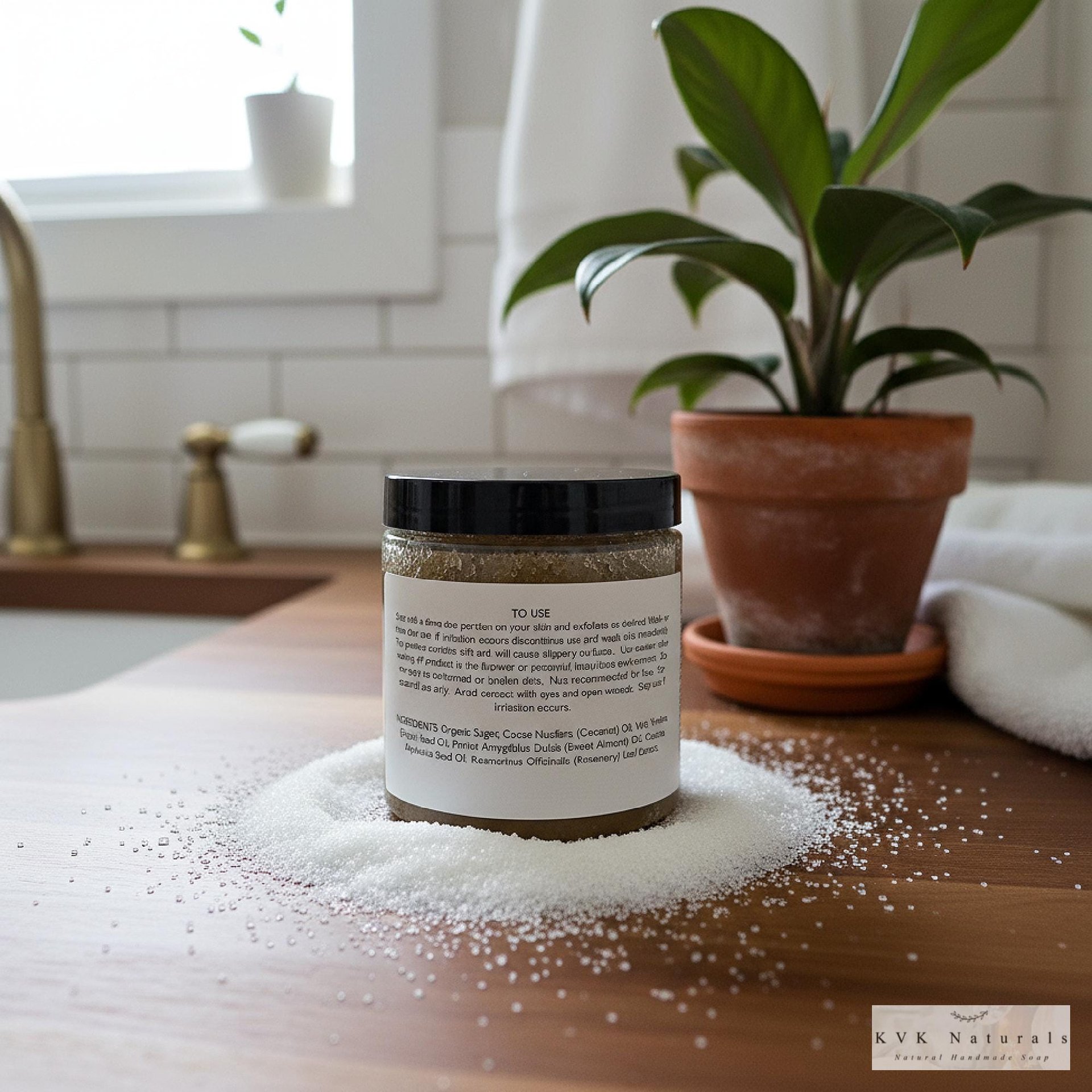 Lavender Sugar Scrub - Exfoliating Organic Body Scrub