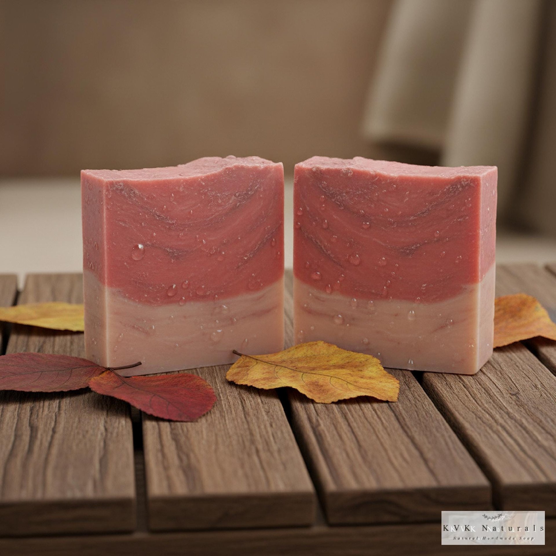 Autumn Apple Pear Soap Bar: Natural Handmade Autumn Soap