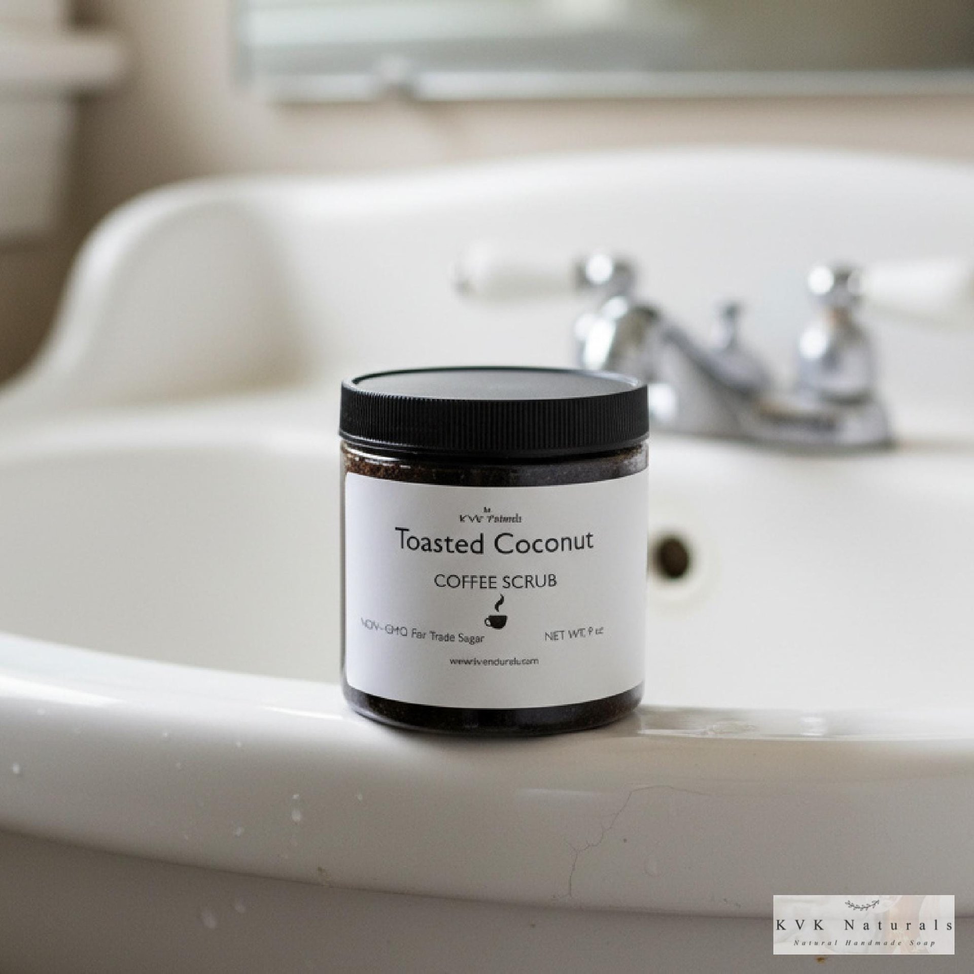 Toasted Coconut Coffee Scrub: Natural Exfoliating Body Polish