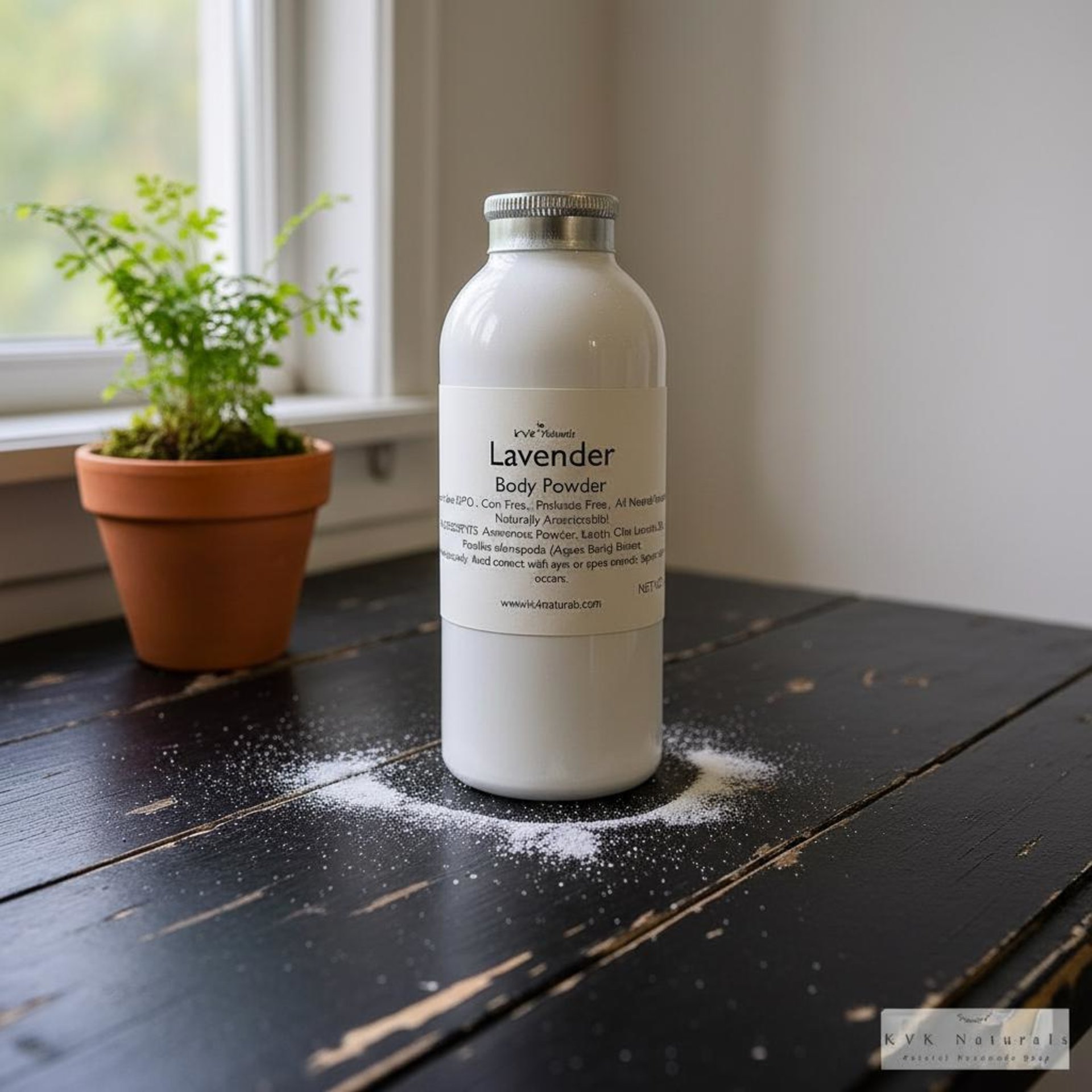 Lavender Body Powder 4 oz – Talc Free Dusting Powder, Gift for Her