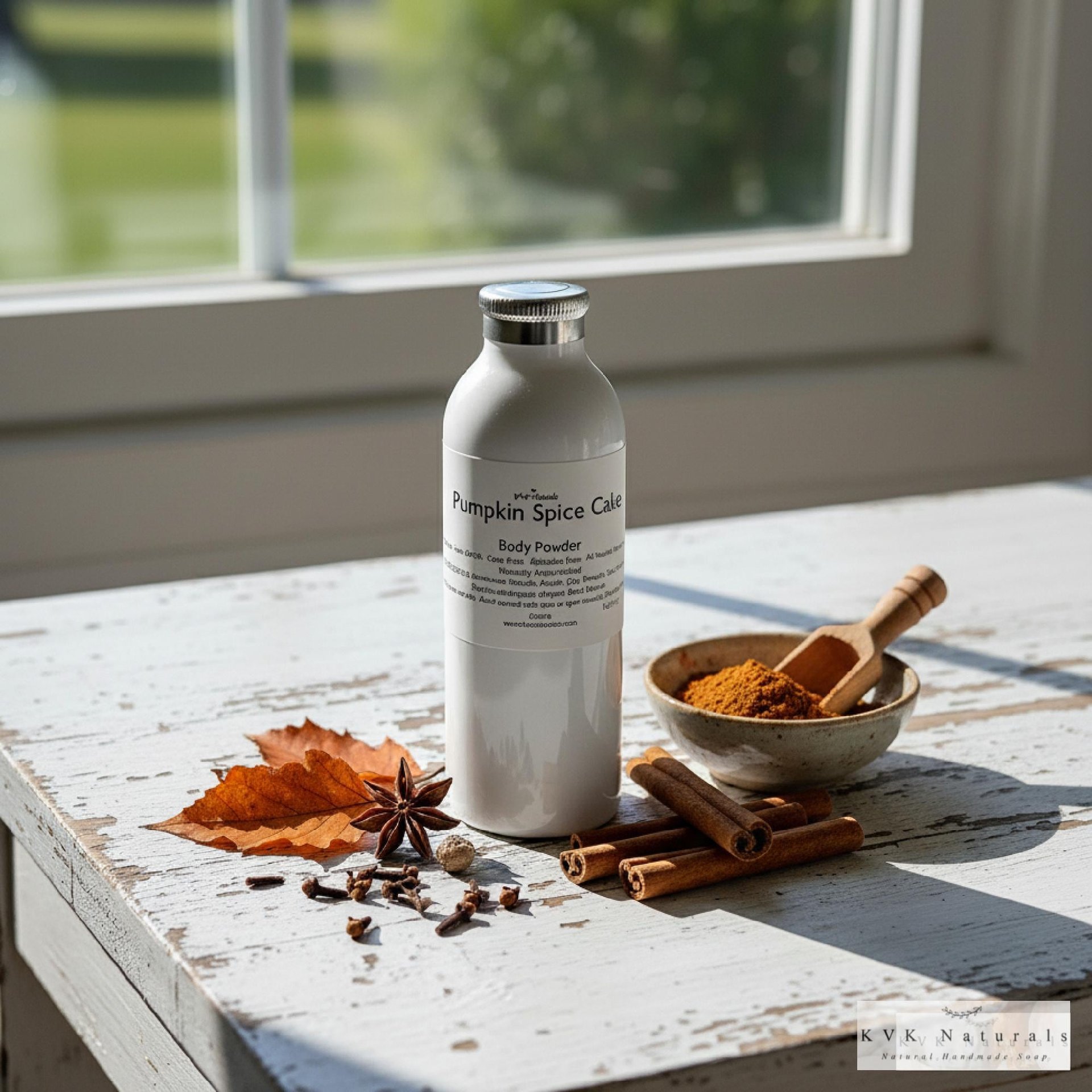 Pumpkin Spice Cake Body Powder – Talc & Corn Free, 4 oz