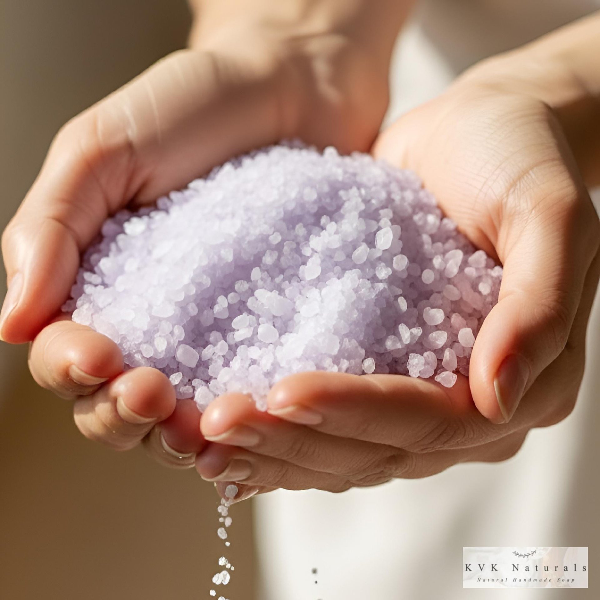 Lavender Foaming Bath Salt: Relaxation Soak (8 oz)