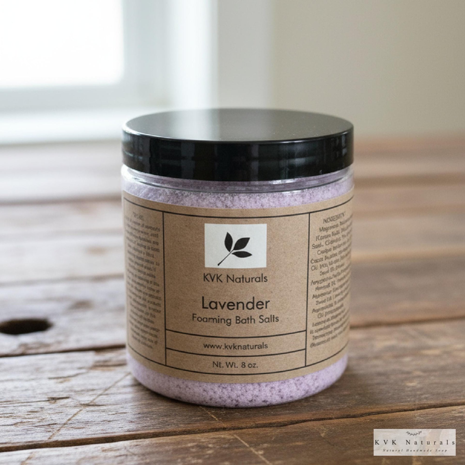 Lavender Foaming Bath Salt: Relaxation Soak (8 oz)