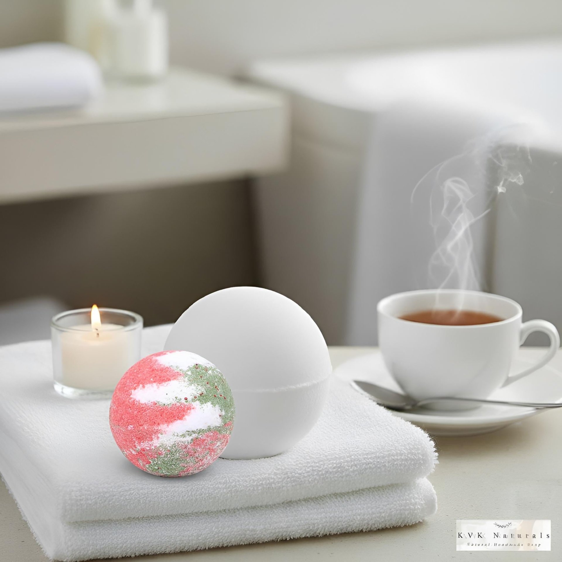 Mistletoe Bath Bomb - Organic, All Natural Fizzy Treat