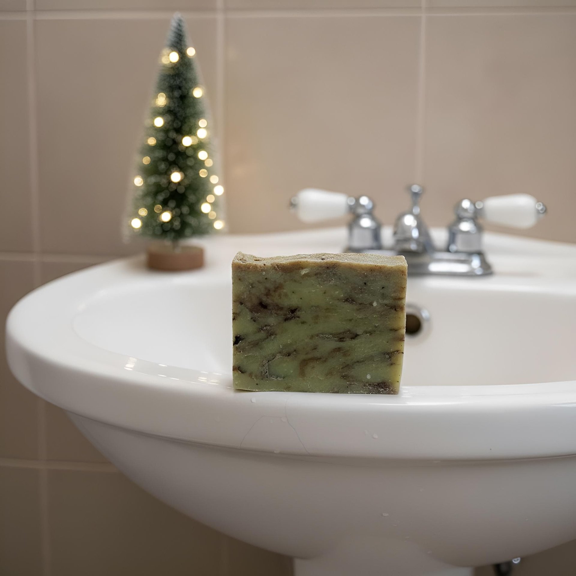 Chocolate Mint Soap Bar: Natural Handmade Cold Process Soap