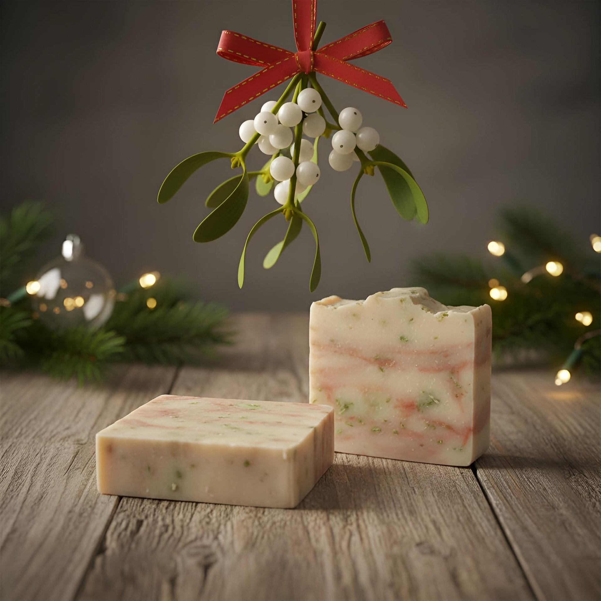 Mistletoe Soap Bar: Natural Handmade Cold Process Soap