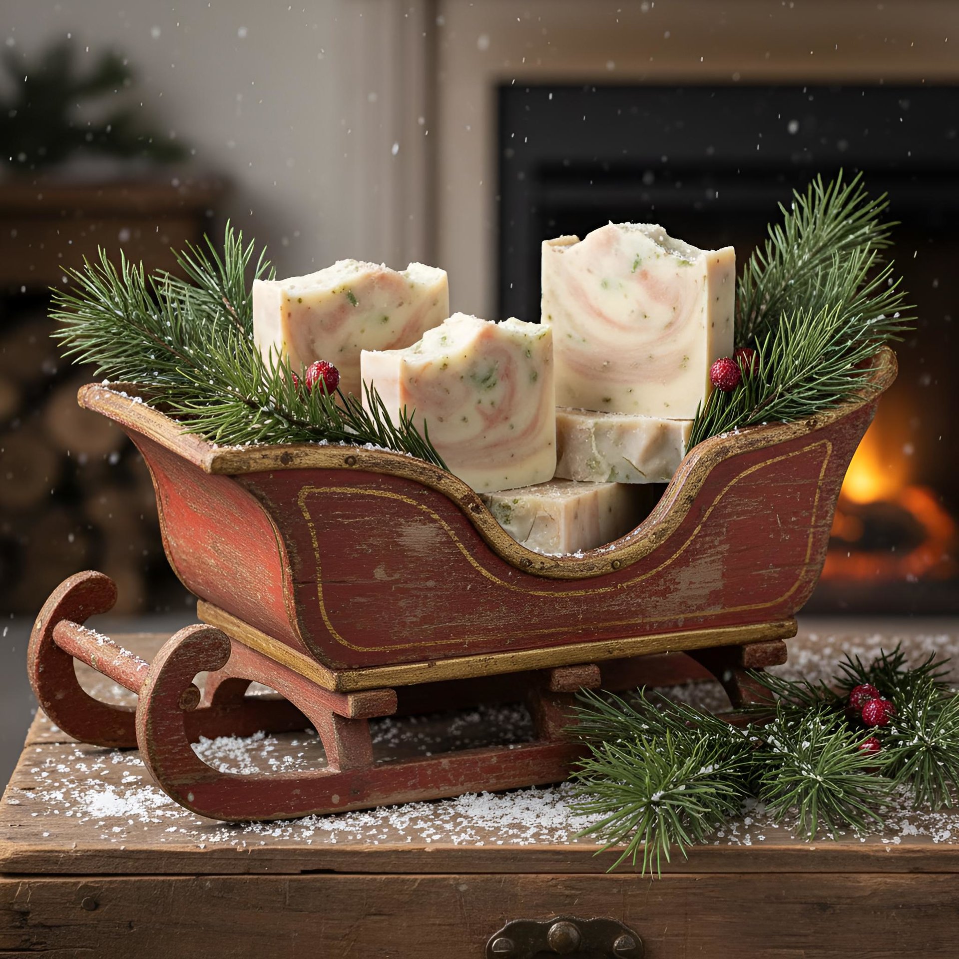 Mistletoe Soap Bar: Natural Handmade Cold Process Soap