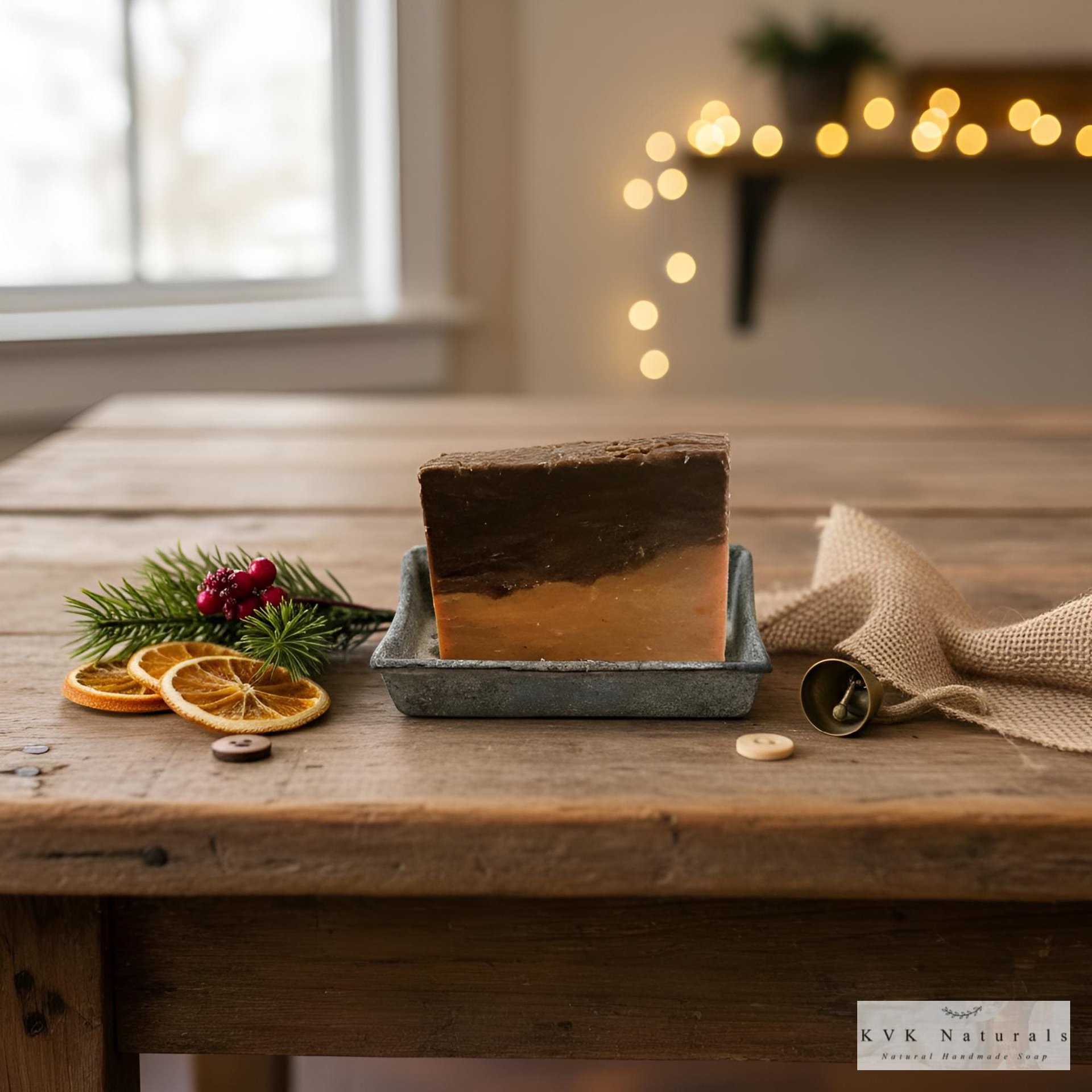 Orange Chocolate Soap Bar: Natural Handmade Cold Process Soap