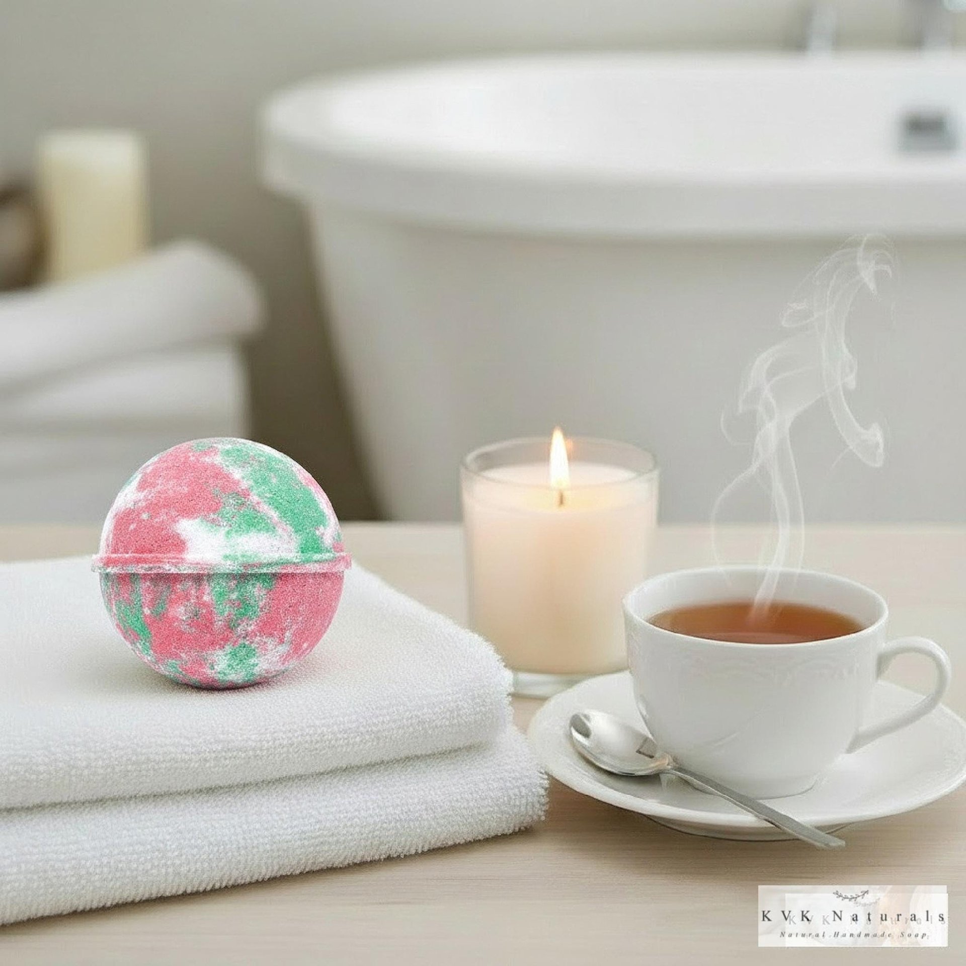 Mistletoe Bath Bomb - Organic, All Natural Fizzy Treat