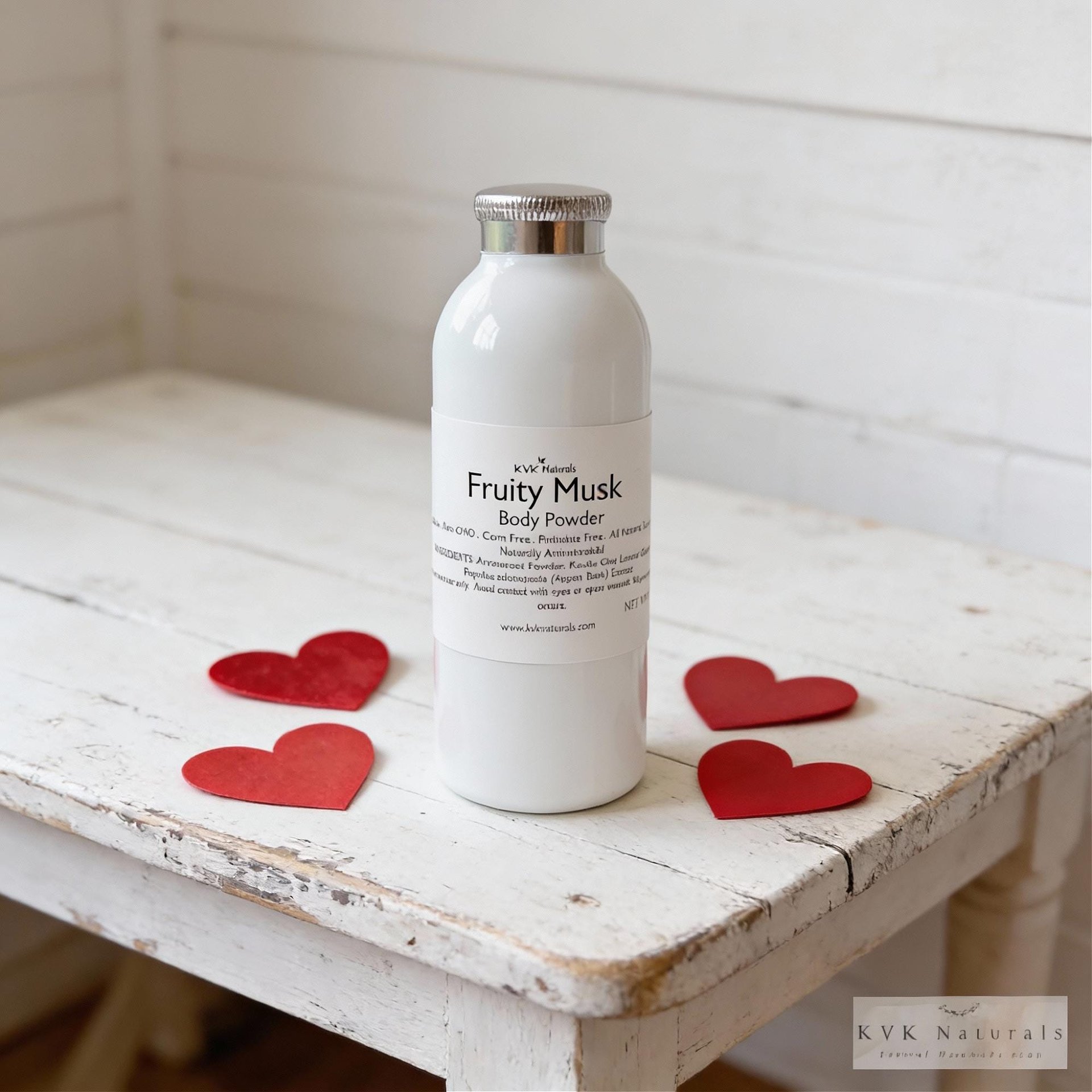 Fruity Musk Body Powder: Talc Free Dusting Powder, 4 oz