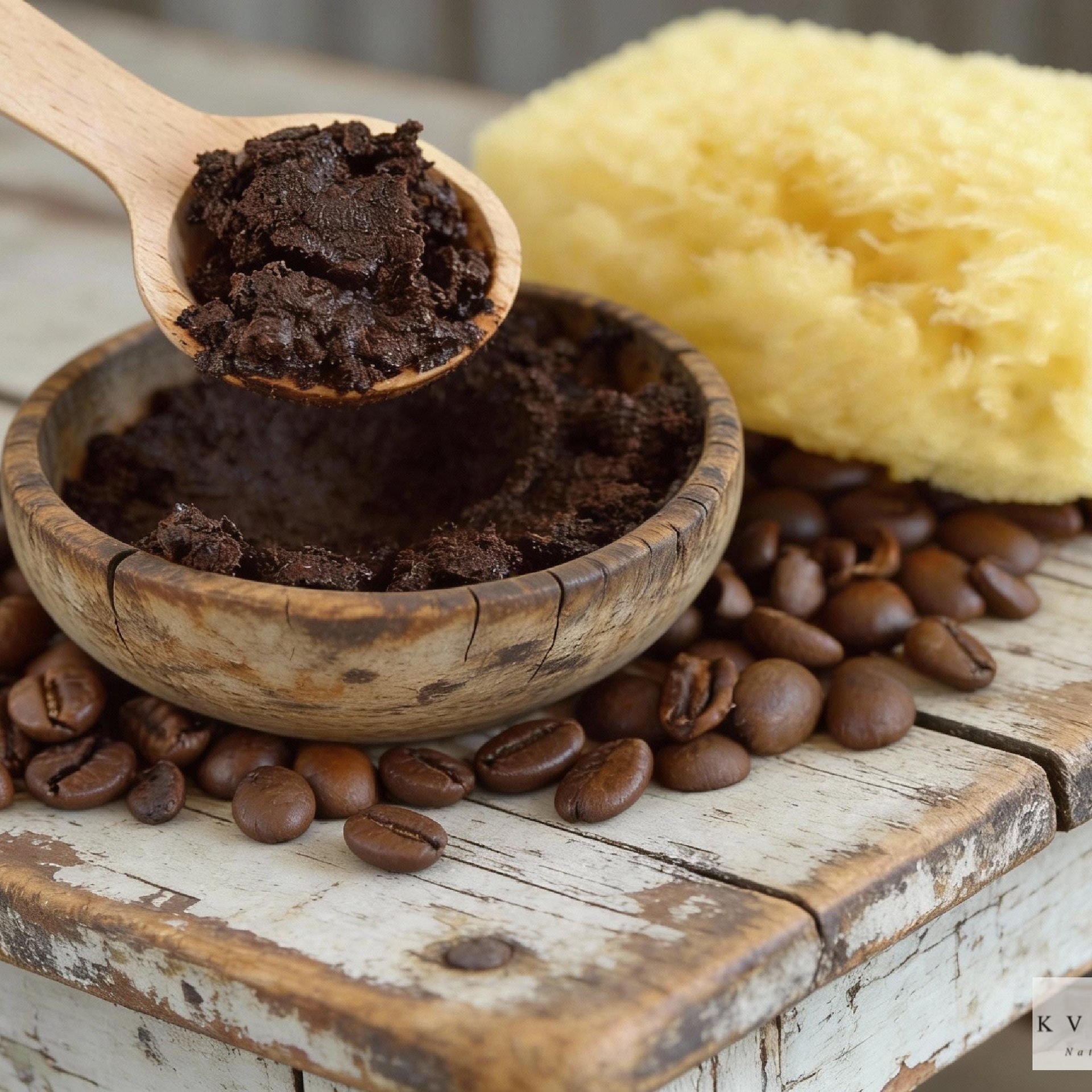 Lavender Latte Coffee Scrub: Natural Exfoliating Body Polish