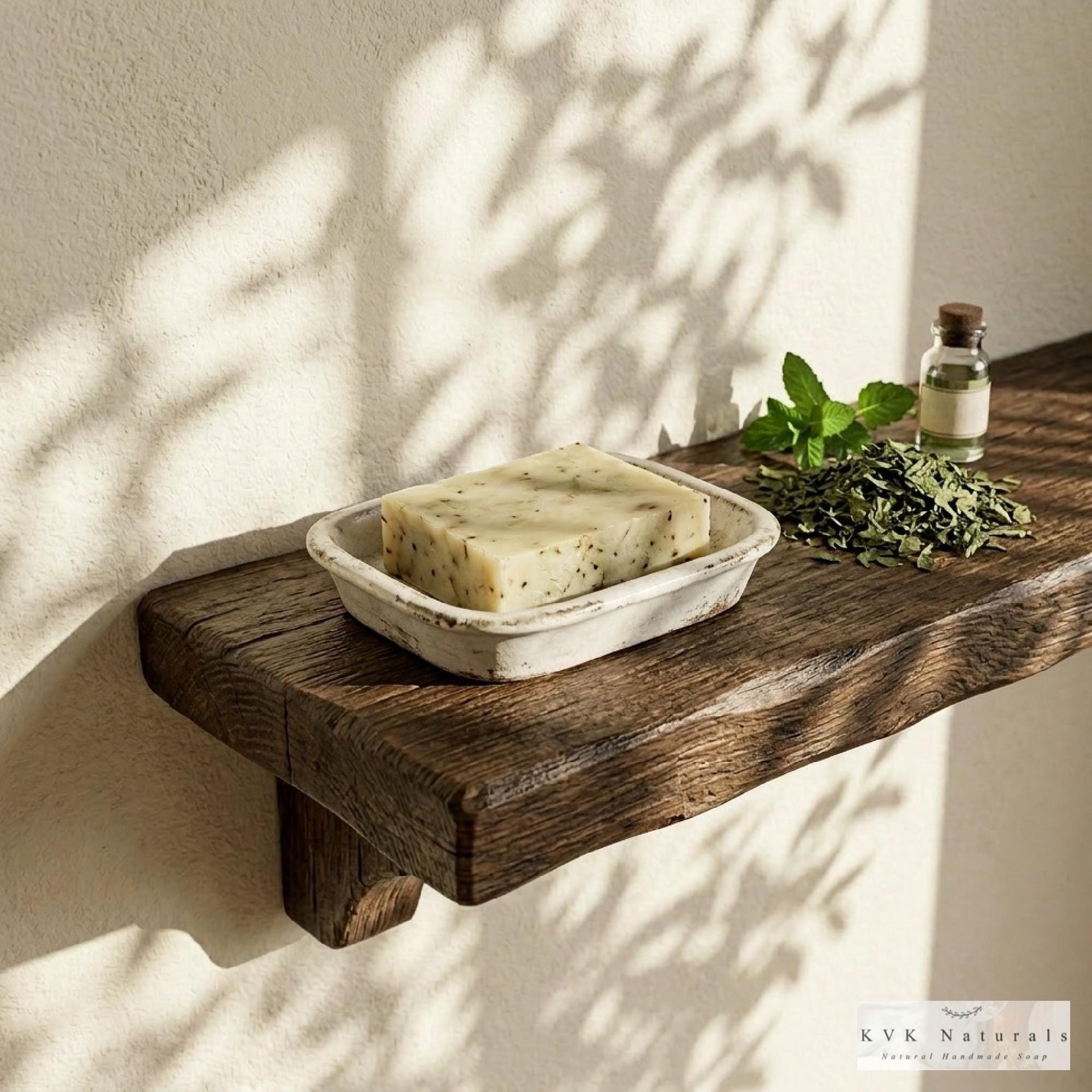 Peppermint Tea Tree Soap Bar: Natural Handmade Cold Process Soap