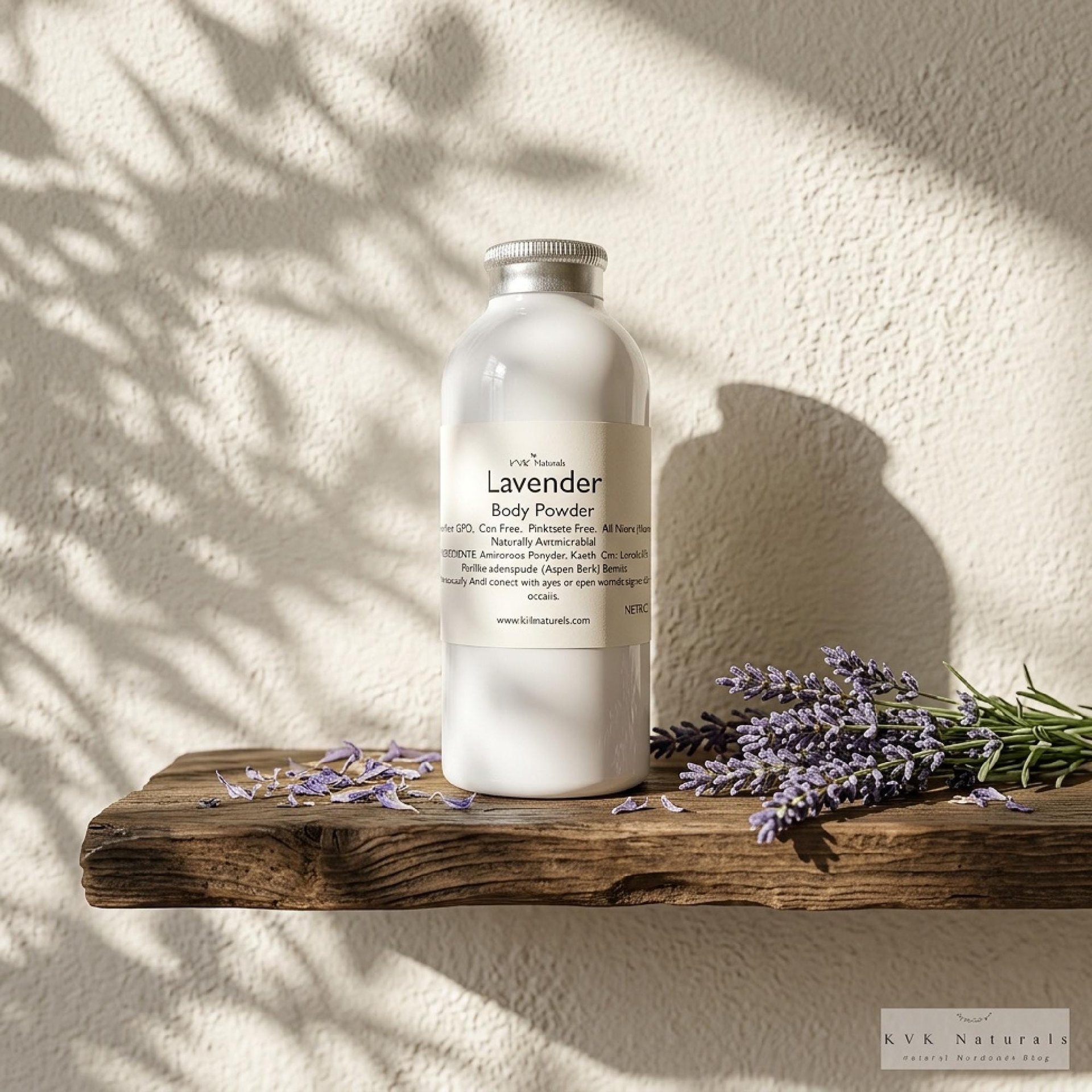 Lavender Body Powder 4 oz – Talc Free Dusting Powder, Gift for Her