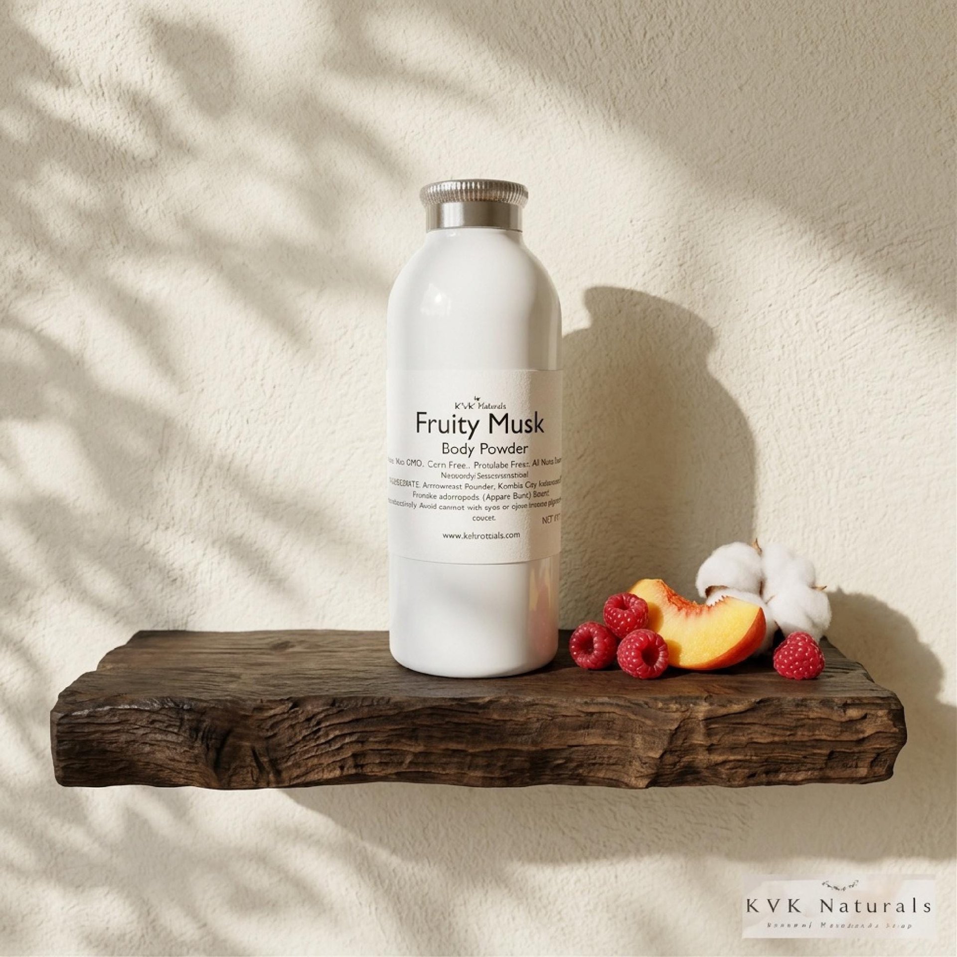 Fruity Musk Body Powder: Talc Free Dusting Powder, 4 oz