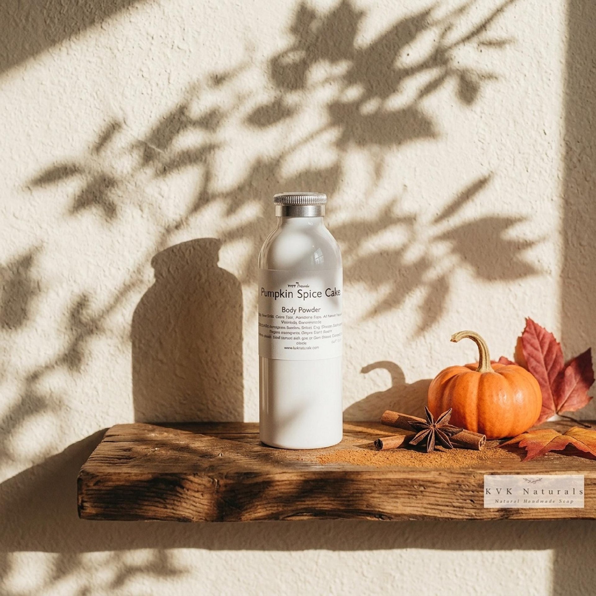 Pumpkin Spice Cake Body Powder – Talc & Corn Free, 4 oz