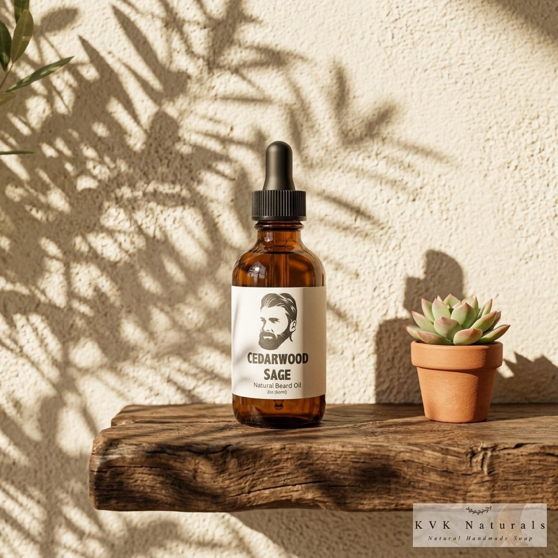 Beard Oil for Men Cedarwood Sage: Nourishing Grooming Essential (2 oz)