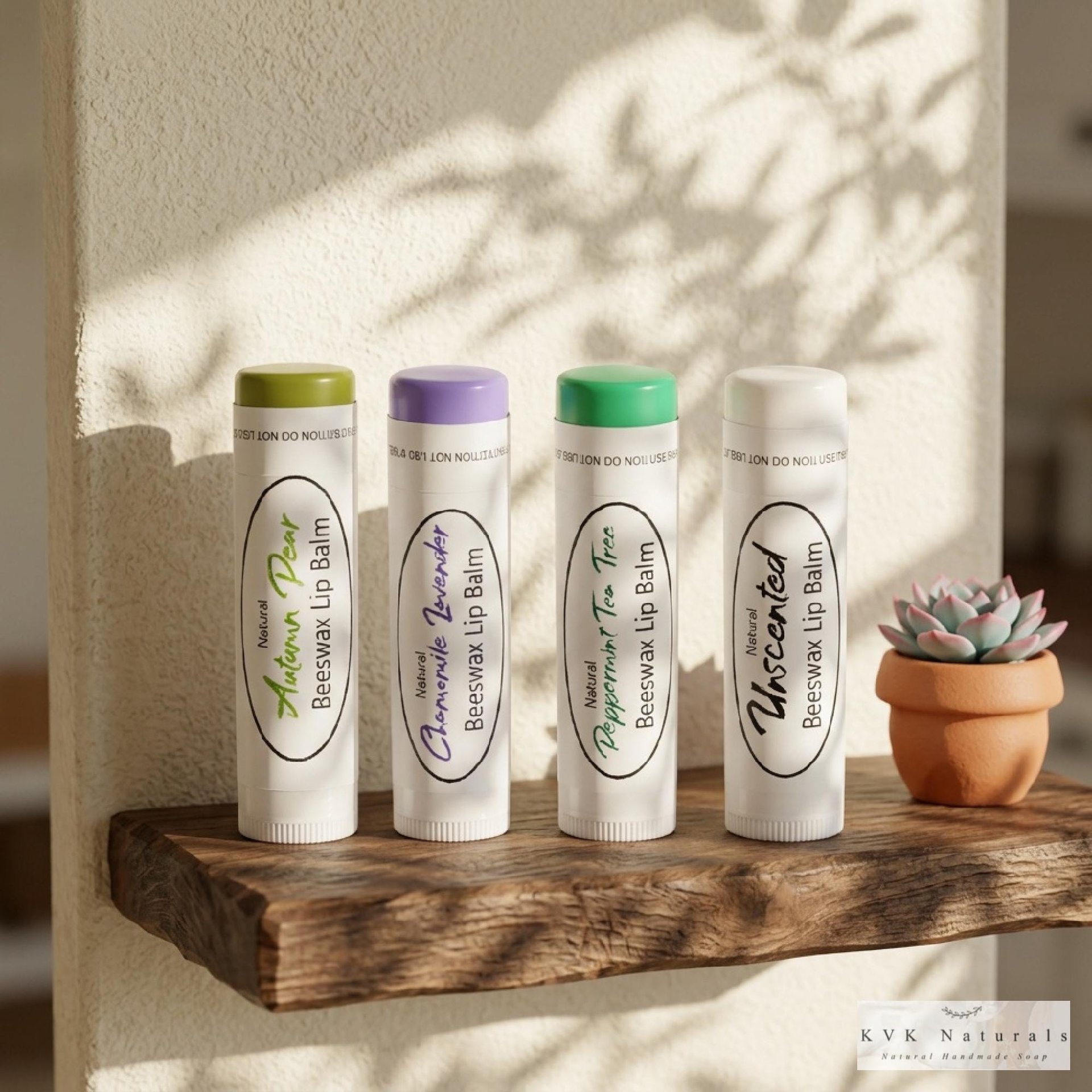 All Natural Lip Balm: Beeswax, Shea Butter, and Essential Oils