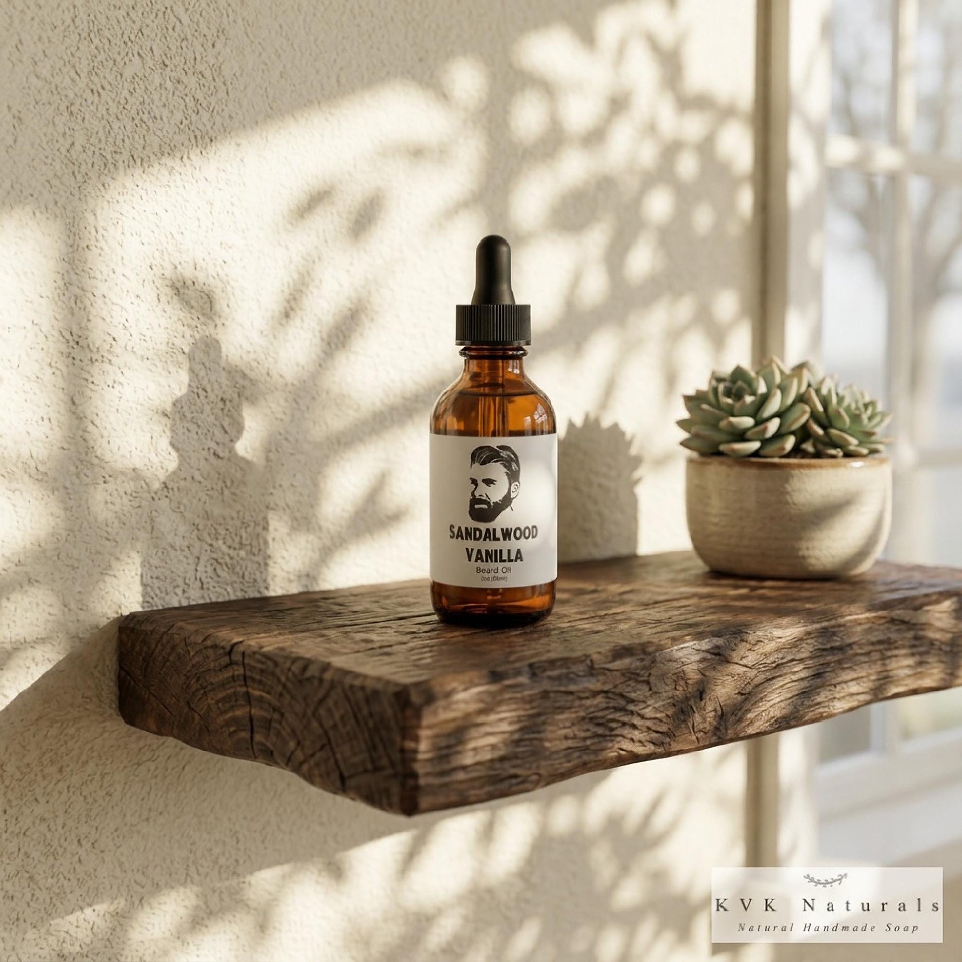 Beard Oil for Men Sandalwood Vanilla: Nourishing Grooming Essential (2 oz)