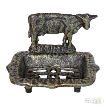 Cast Iron Cow Soap Dish - Soap Tray, Soap Bar Holder