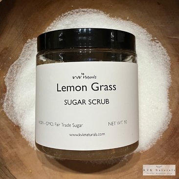 Sugar Scrub Lemon Grass - Sugar Scrubs, Body Scrub, Exfoliating Scrub, Organic Body Scrub