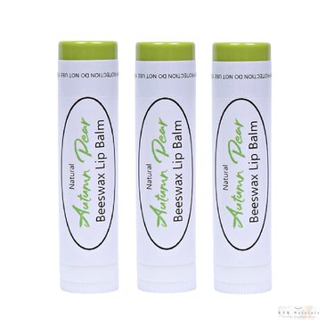 Lip Balm Autumn Pear Set of 3 - Lips, Lip Moisturizer, Natural Lip Balm, Gift for Her