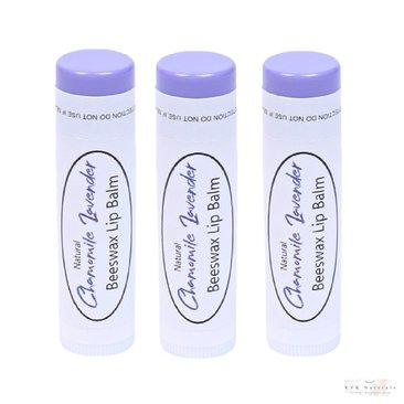 Lip Balm Chamomile Lavender Set of 3 - Lips, Lip Moisturizer, Natural Lip Balm, Gift for Her