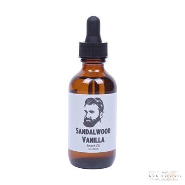 Mens Beard Oil 2 oz. Sandalwood Vanilla - Beard Care, Beard Conditioner, Gift for Him