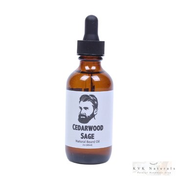 Beard Oil for Men - 2 oz. Bottle, Cedarwood Sage Blend, Grooming Essential, Gift for Him