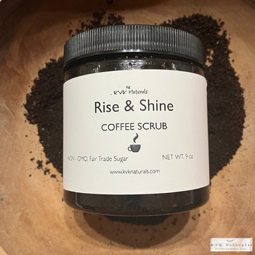 Orange Coffee Scrub - Natural Exfoliating Scrub, Organic Body Polish, Coffee Infused