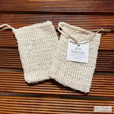 Natural Sisal Soap Bag - Soap Saver Pouch, Exfoliating Soap Bags, Soap Sack