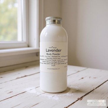 Body Powder Lavender 4 oz - Dusting Powder, Talc Free Powder, Gift for Her