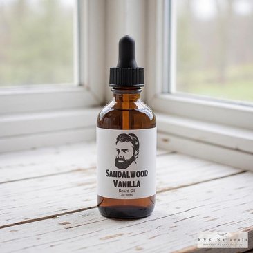 Beard Oil for Men - 2 oz. Bottle, Sandalwood Vanilla Blend, Grooming Essential, Gift for Him