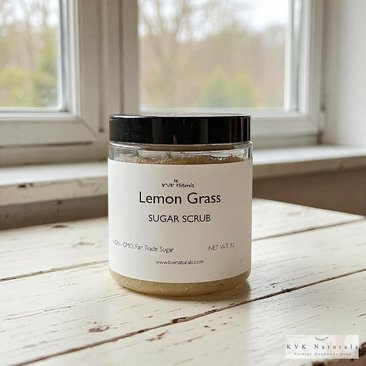 Lemon Grass Sugar Scrub - Exfoliating Organic Body Scrub