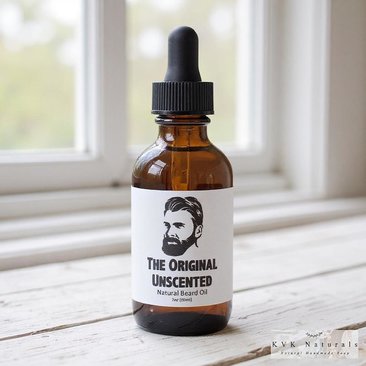 Beard Oil for Men - 2 oz. Bottle, Unscented Blend, Grooming Essential, Gift for Him