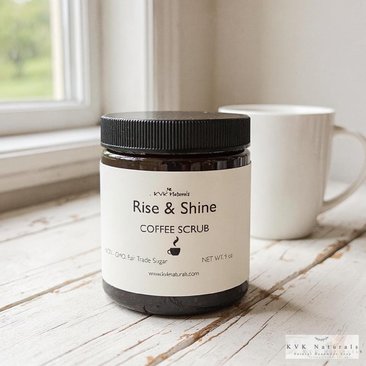 Orange Coffee Scrub - Natural Exfoliating Scrub, Organic Body Polish, Coffee Infused