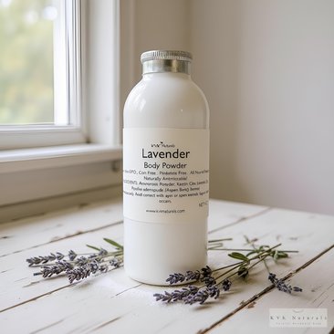 Lavender Body Powder 4 oz – Talc Free Dusting Powder, Gift for Her