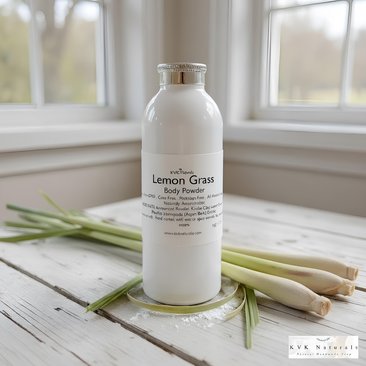 Lemongrass Body Powder: Talc-Free Dusting Powder, 4 oz