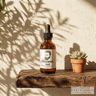 Beard Oil for Men Cedarwood Sage: Nourishing Grooming Essential (2 oz)