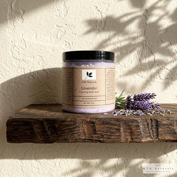 Lavender Foaming Bath Salt: Relaxation Soak (8 oz)