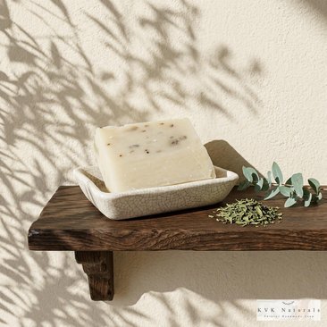 Eucalyptus Hemp Tea Tree Soap Bar: Natural Handmade Cold Process Soap
