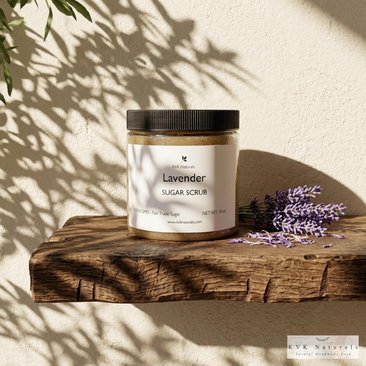 Lavender Sugar Scrub - Exfoliating Organic Body Scrub