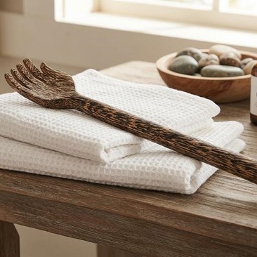 Palm Wood Back Scratcher: Handmade Rustic Relaxation Tool